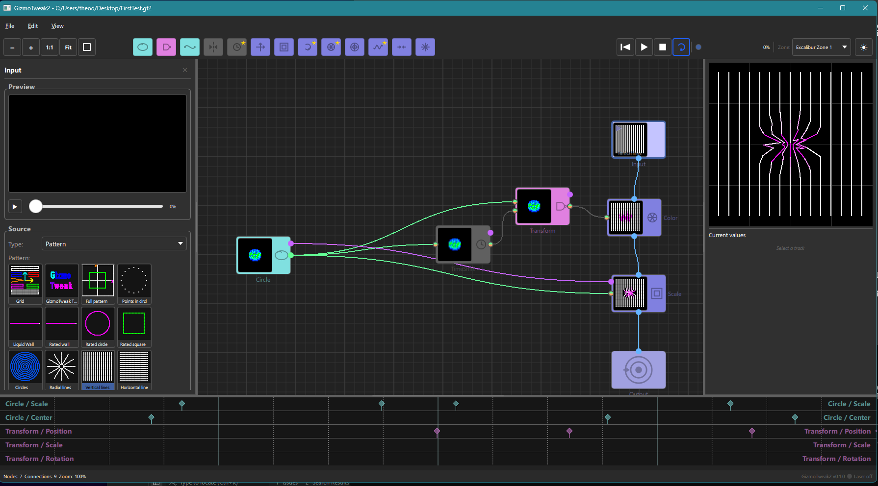 Gizmo Tweak - Real-time parameter adjustment interface